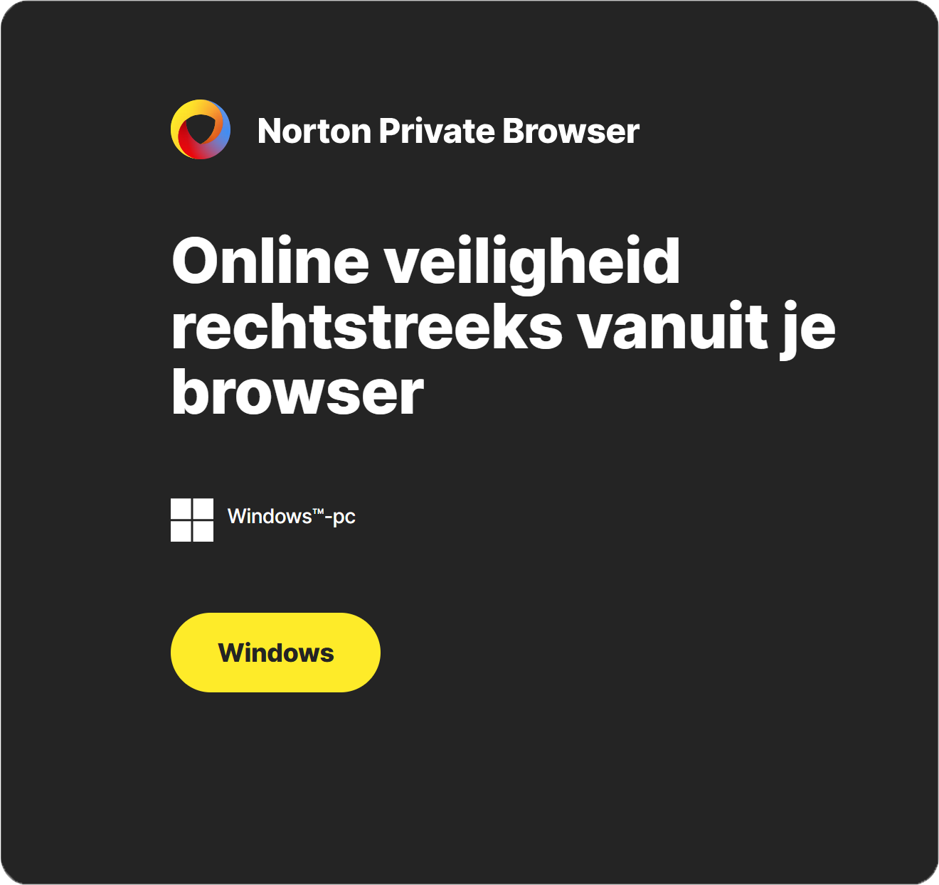 Norton Private Browser | Windows | Levenslange geldigheid