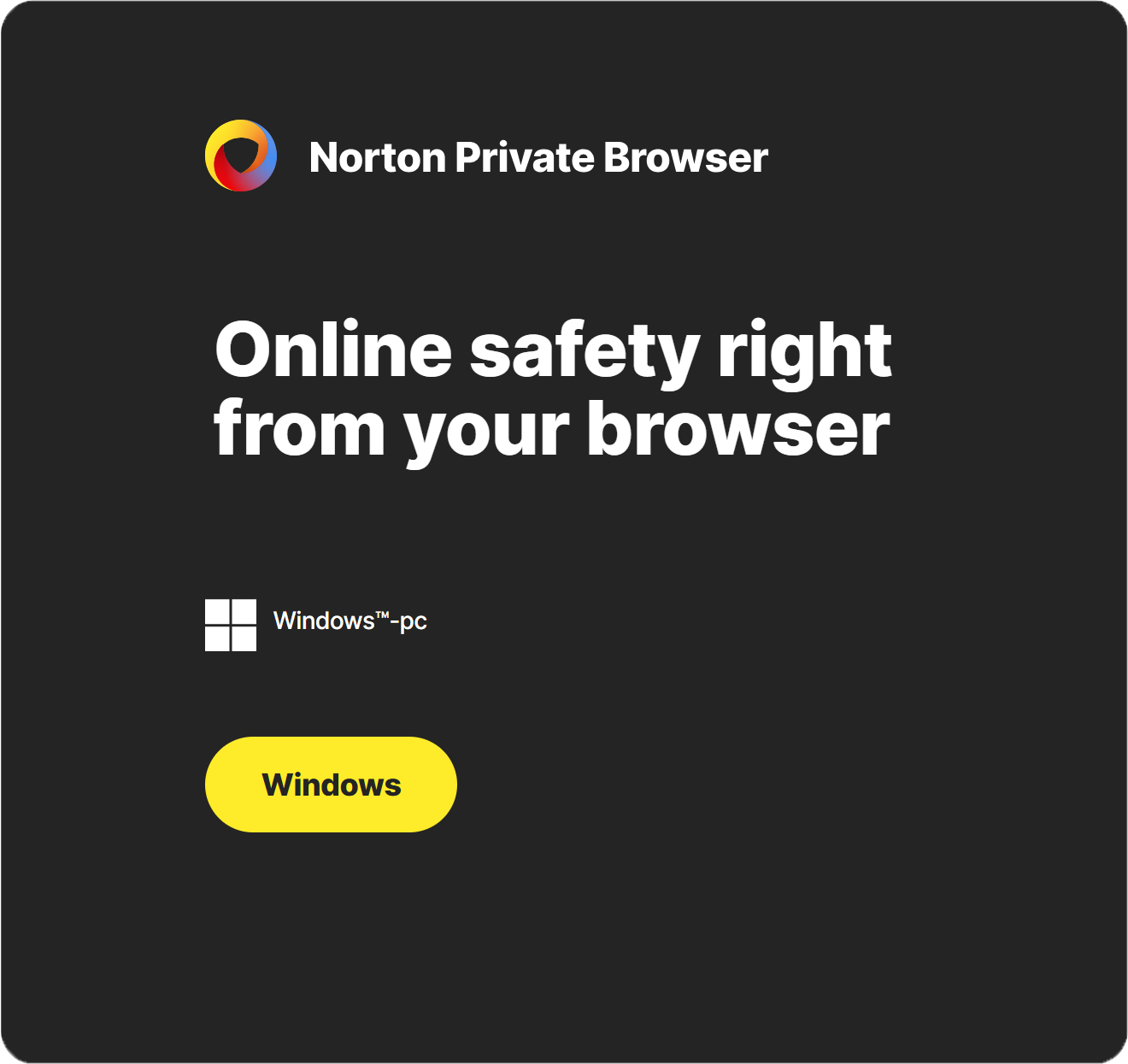 Norton Private Browser | Windows | Lifetime validity