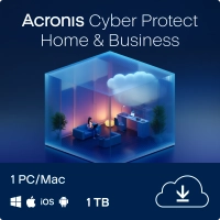 Acronis Cyber Protect Home & Business | Backup | 1000 GB Cloud Storage | 1 PC