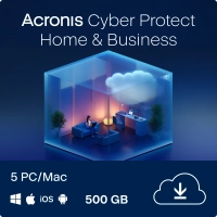 Acronis Cyber Protect Home & Business | Backup | 500 GB Cloud Storage | 5 PC Acronis Cyber Protect Home & Business | Backup | 500 GB Cloud Storage | 5 PC