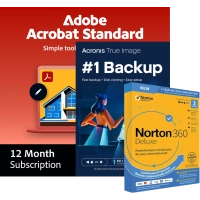 Acrobat Standard + Norton 360 Deluxe + Acronis Essentials 