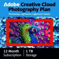 Adobe Photography Plan (Photoshop CC + Lightroom CC) | 1 User | 1 year | 1TB cloudstorage