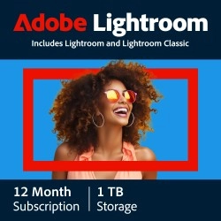 Adobe Lightroom CC | 1 User | 1 Year | 1 TB cloud storage