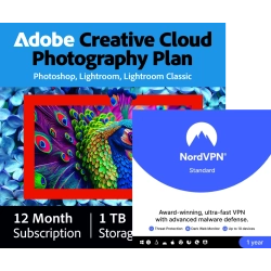 Adobe Foto-Abo 1 TB + NordVPN Standard | 1 Jahr