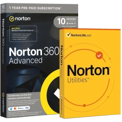 Norton 360 Advanced with Norton Utilities Ultimate | 2026 | 10 Devices | 1 Year