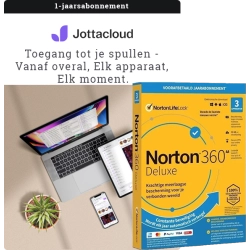 Jottacloud Personal Unlimited + Norton 360 Deluxe | 3 PC | 1 Jaar