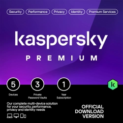 Kaspersky Premium | 5 Devices | 1 Year | 2026 | United Kingdom