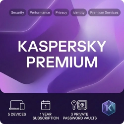 Kaspersky Premium | 5 Devices | 1 Year | 2026 | United Kingdom