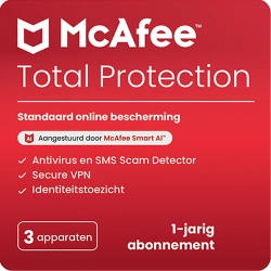 McAfee Total Protection 2026 | 3 Apparaten | 1 Jaar | Windows - Mac - Android - iOS