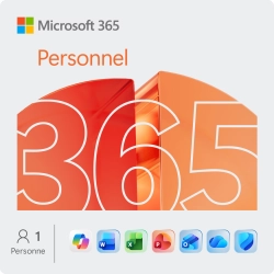 Microsoft 365 Personnel | 1 utilisateur - 1 an | Inclus mises à jour