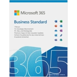 Microsoft 365 Business Standard Lizenz mit Produktschlüssel | Jahresabonnement | 1 Benutzer | 15 Geräte