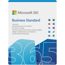 Microsoft 365 Business Standard | Jaarabonnement | 1 Gebruiker | 15 Apparaten