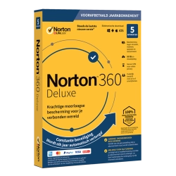 Norton 360 Deluxe | 5 Apparaten | 1 Jaar | 2026 | 50 GB Cloud back-up
