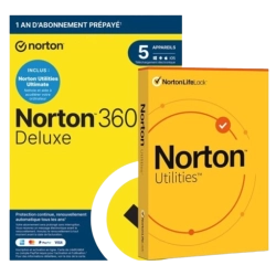 Norton 360 Deluxe avec Norton Utilities Ultimate | 2026 | 5 Appareils | 1 An