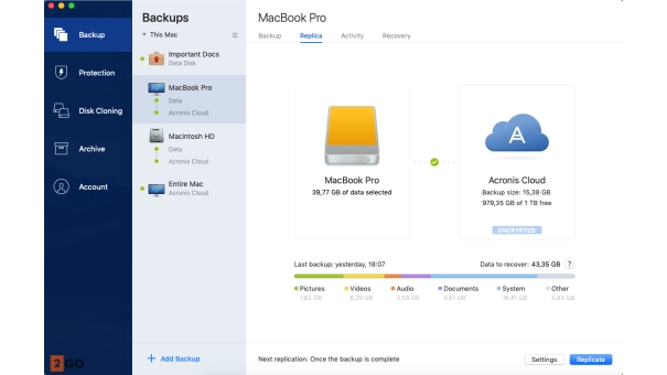 McAfee Total Protection 10 Devices | incl. VPN | with Acronis Backup
