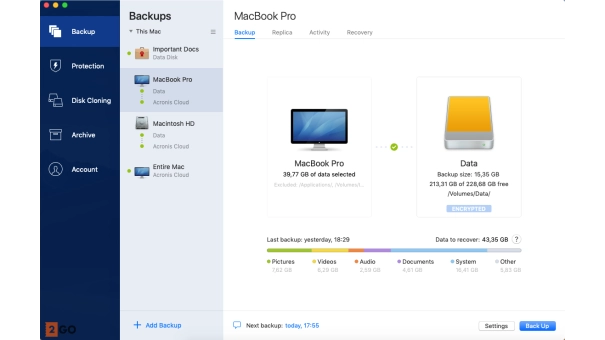 McAfee Total Protection 10 Devices | incl. VPN | with Acronis Backup