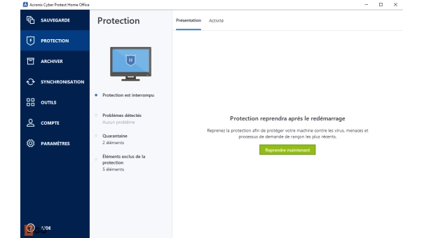 Acronis Cyber Protect Home Office Advanced 500 Go