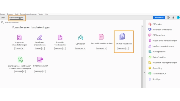 Adobe Acrobat-pro-bulk-verzenden