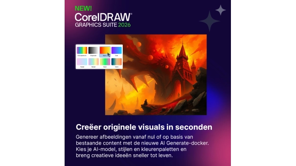 CorelDRAW Graphics Suite 365 | 1 jaar | Windows - Mac