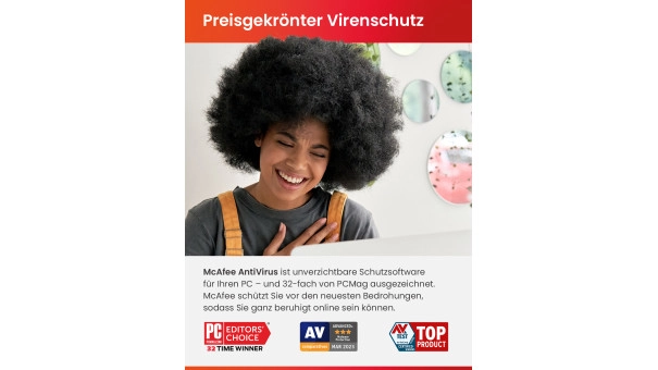 McAfee Internet Security 2026 | 1 Gerät | 1 Jahr | Windows - Mac - Android - iOS