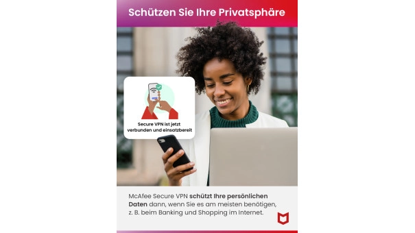 McAfee Total Protection 2026 | 1 Gerät | 1 Jahr | Windows - Mac - Android - iOS