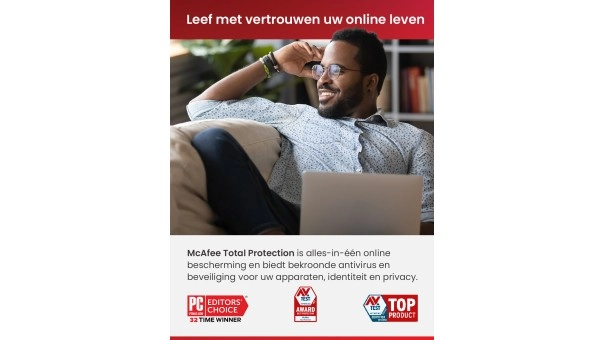 McAfee Total Protection 2026 | 1 Apparaat | 1 Jaar | Windows - Mac - Android - iOS