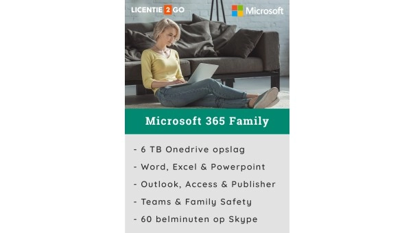 Microsoft 365 Family + McAfee Total Protection | 10 Apparaten | 1 jaar