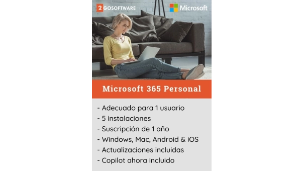 Microsoft 365 Personal | 1 User - 1 Year | Including Updates
