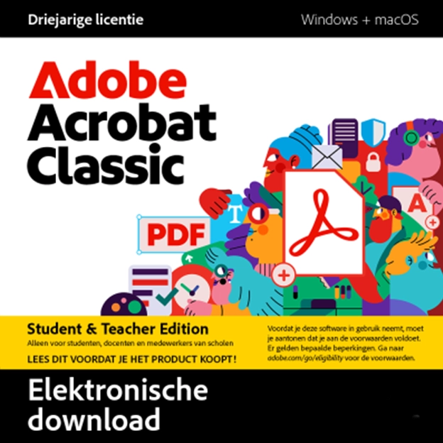 Adobe Acrobat Classic student & teacher edition | 1 Gebruiker | 3 Jaar | Windows & macOS