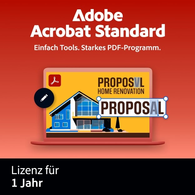 Adobe Acrobat Standard | 1 Benutzer | 1 Jahr