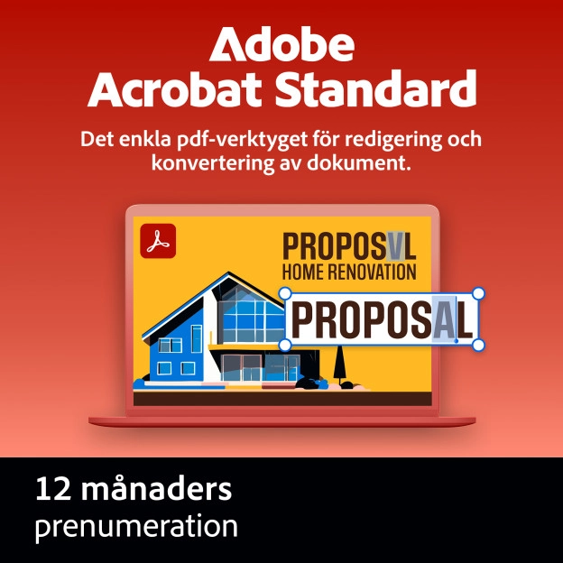 Adobe Acrobat Standard | 1 Användare | 1 År