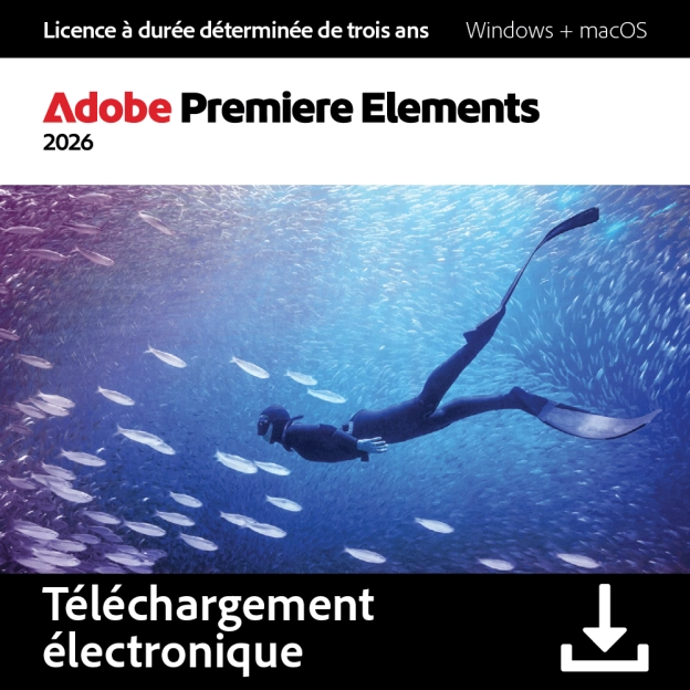Adobe Premiere Elements 2026 pour Windows & ; MacOS