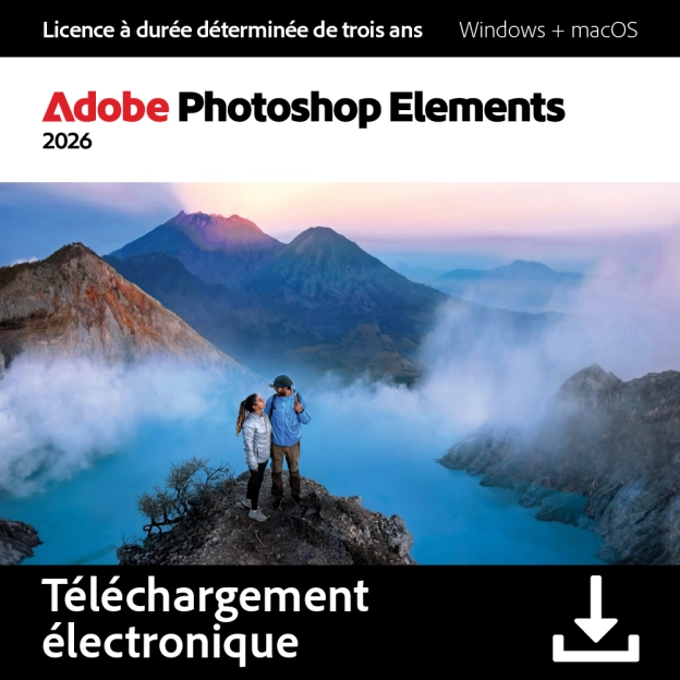 Adobe Photoshop Elements 2026 pour Windows & MacOS