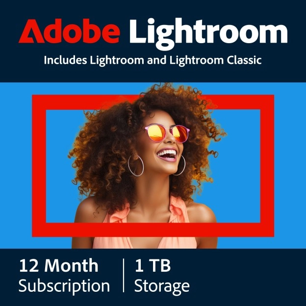 Adobe Lightroom CC | 1 User | 1 Year | 1 TB cloud storage