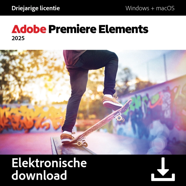 Adobe Premiere Elements 2025 voor Windows & MacOS