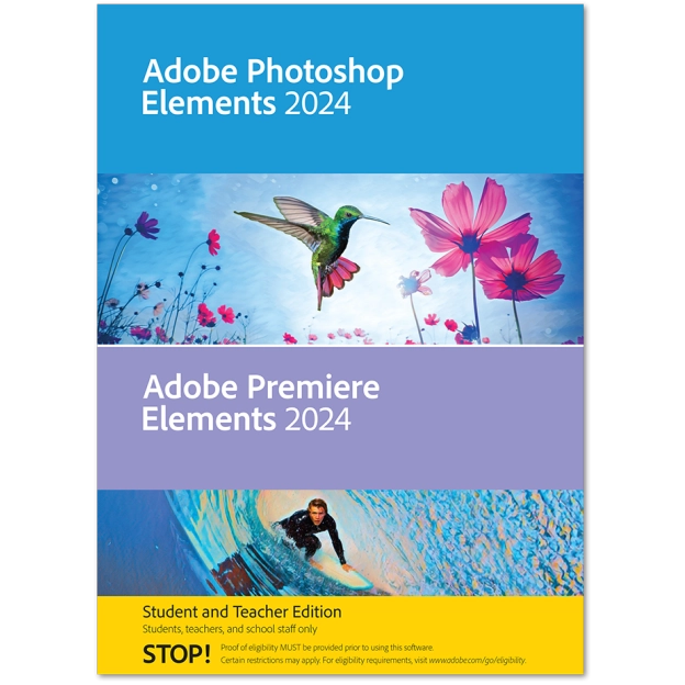 Adobe Photoshop Elements + Premiere Elements 2024 | Student & Teacher editie | 1 Gebruiker | 2 Installaties | Mac
