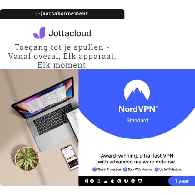 Jottacloud Personal Unlimited + 1 Maand GRATIS NordVPN | 1 Gebruiker | 1 Jaar | Onbeperkte cloudopslag
