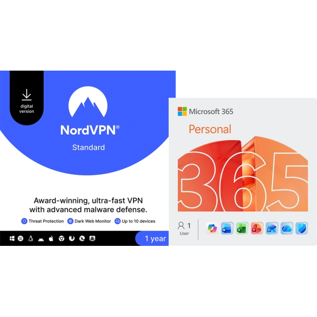 NordVPN | 10 devices | 1 Year + Microsoft 365 Personal