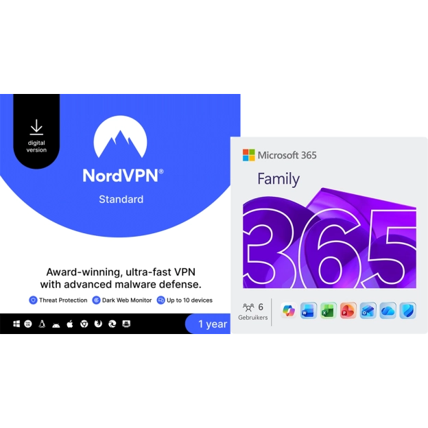 NordVPN | 10 Apparaten | 1 Jaar + Microsoft 365 Family