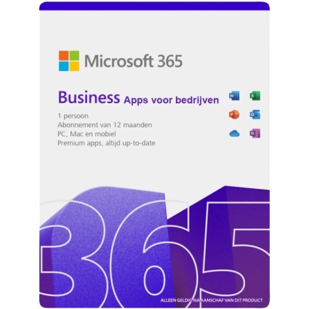 Microsoft 365 apps voor bedrijven | Jaarabonnement | 1 Gebruiker | 15 Apparaten