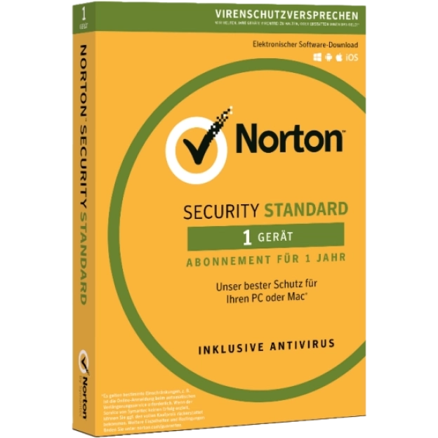 Norton Security Standard | 1 Gerät | 1 Jahr | 2026 - Virenschutz inklusive