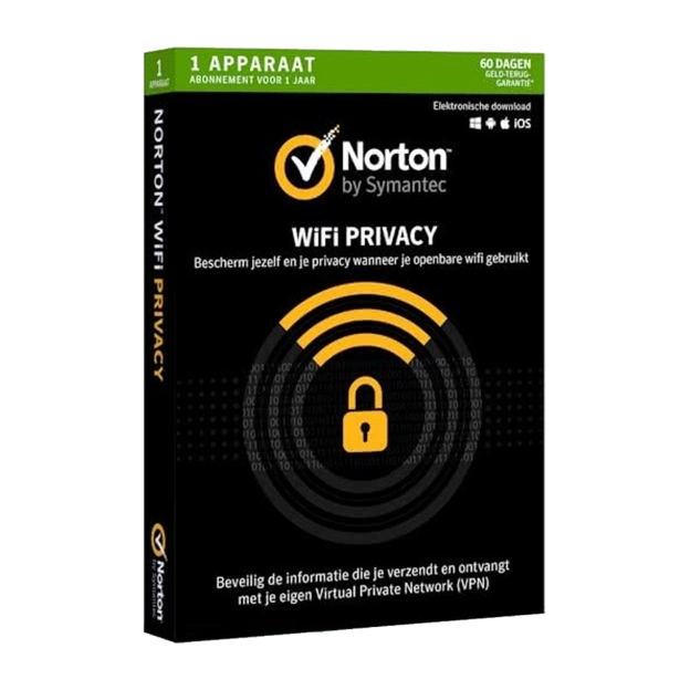 Norton WiFi Privacy (Secure VPN) | 1 Apparaat | 1 Jaar | 2026