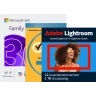 Microsoft 365 Family + Adobe Lightroom + Norton Security Deluxe | 1 Jaar