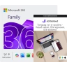 Microsoft 365 Family + Jottacloud Personal Unlimited | 1 Jaar | Onbeperkte cloudopslag