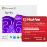 Microsoft 365 Family + McAfee Total Protection | 5 Geräte | 1 Jahr
