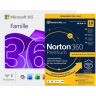 Microsoft 365 Family + Norton 360 Premium mit Norton Utilities | 1 Jahr